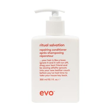 EVO Ritual Salvation Repairing Conditioner for Damaged ColorTreated Hair ProteinRich Formula Repairs Moisturizes Reduces Breakage 101 fl oz