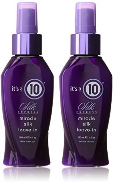 It's a 10 Haircare Its a 10 Haircare Silk Express Miracle Silk LeaveIn 4 fl oz Pack of 2