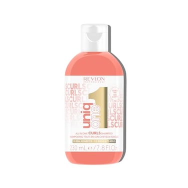 REVLON PROFESSIONAL UniqOne Curls Shampoo 10in1 SulfateFree Formula for Curly Hair Curl Defining Controls Frizz Hydrates Color Safe Vegan 77 fl oz