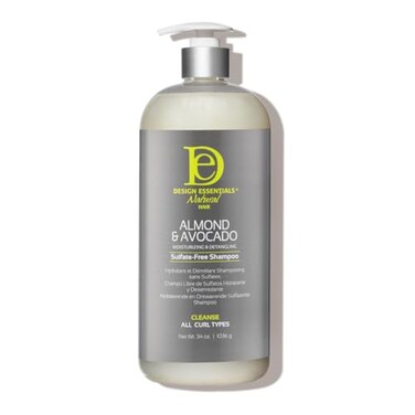 Design Essentials Natural Almond Avocado Moisturizing Detangling SulfateFree Shampoo 32 Ounce