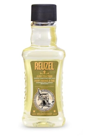 Reuzel 3In1 Tea Tree Shampoo Cleanses Hair and Body 338 oz