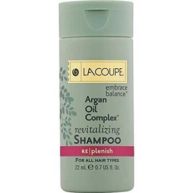 LA COUPE Lacoupe Argan Oil Complex Revitalizing Shampoo 075 Oz Set of 18 Total 135 Oz