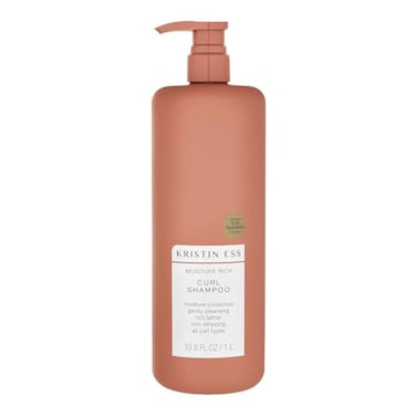 Kristin Ess Moisture Rich Curl Shampoo for Wavy to Tight Curls 2A4C LightlyClarifying AntiFrizz Sulfate Paraben Silicone Free 338 fl oz