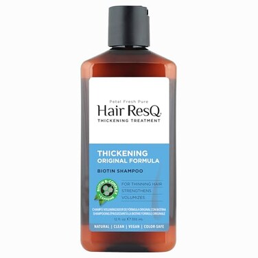 Petal Fresh Hair ResQ Thickening Shampoo Advanced Biotin ProGrowth Formula for All Hair Types Peptides 12 fl oz