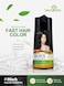 Herbishh Hair Color Shampoo for Gray Hair Enriched Formula with Keratin Tuber Fleece Flower Full Grey Coverage Easy to Use Long lasting Instant Black 400ml