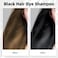 MOISTAR Black Hair Dye Shampoo 3 in 1 for Gray Coverag Color Shampoo for WomenMen Instant Herbal Semi Permanent champu para canas