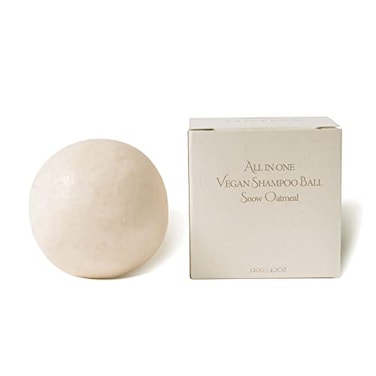erigeron AllInOne Vegan CrueltyFree Natural Ingredients Handmade Snow Oatmeal Shampoo Bar with Zero Waste Box Packaging