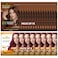 Herbishh Travel Pack Hair Dye Color Shampoo 8 pc Argan Hair Mask Sachet Chestnut Brown 15 Sachets