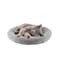 LESYPET Cat Bed for Indoor Cats Small Pet Bed Curl Sleep Cushion with Raised Pillow Around NonSlip Bottom Washable Pet Beds Mat for Small Pets Rabbit Hamsters Round Diameter 157