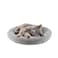 LESYPET Cat Bed for Indoor Cats Small Pet Bed Curl Sleep Cushion with Raised Pillow Around NonSlip Bottom Washable Pet Beds Mat for Small Pets Rabbit Hamsters Round Diameter 157