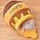 Romaneco Honey Pot Cat Cave Bed Soft and Thick Rebound Sponge Pet Nest with Removable Washable Cushion Cute Cartoon Design for Small Cats and Breeds