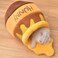 Romaneco Honey Pot Cat Cave Bed Soft and Thick Rebound Sponge Pet Nest with Removable Washable Cushion Cute Cartoon Design for Small Cats and Breeds