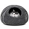 MEOWFIA Cat Cave Premium Felt Cat Bed for Indoor Cats Handmade Merino Wool Dark Gray Large