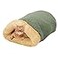GOOPAWS 4 in 1 Self Warming Burrow Cat Bed Pet Hideway Sleeping Cuddle Cave Sage Green
