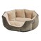 MidWest Homes for Pets QuietTime Deluxe Tulip Nesting Pet Bed GrayTan Small