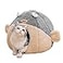 Lcybem Cat Beds for Indoor Cats Cat Bed Cave with Removable Washable Cushioned Pillow Soft Plush Premium Cotton No Deformation Pet Bed Lively Pufferfish cat House Design Grey Multiple Sizes