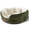 Asvin Medium Dog Bed for Medium Dogs Cat Beds for Indoor Cats Pet Bed for Puppy and Kitty Extra Soft Machine Washable with AntiSlip WaterResistant Oxford Bottom Green 25 inches