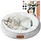 Zerbuger 20in Washable Cat Beds for Indoor Cats Round Donut Pet Bed for Cats Small Dogs Puppy Kitten AntiSlip Bottom Calming Bed Gift Ideal for Every Home Space Light Grey