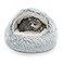 CATISM Cozy Plush Hooded Cat Bed IndoorOutdoor SelfWarming Cave Removable Washable NonSlip Bottom