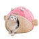 Lcybem Cat Beds for Indoor Cats Cat Bed Cave with Removable Washable Cushioned Pillow Soft Plush Premium Cotton No Deformation Pet Bed Lively Pufferfish cat House Design Pink Multiple Sizes