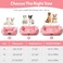 Zerbuger Cat Dog Bed for Pets Rectangle Pet Bed Gift for Puppy and Kitten Machine Washable Calming Fluffy Pet Couch Sofa for Indoor Outdoor Portable Soft Cat Bed with NonSlip Bottom Small Pink