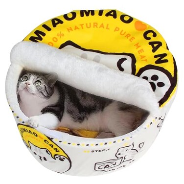 &aring;&macr;&micro;&aring;&sup1;&cedil; Ramen Noodle Dog Cat BedKeep Warm and Super Soft Creative Pet Nest for Indoor CatsRemovable Washable Cushion for Small Medium Large Dogs and Cats