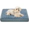 Kimpets Orthopedic Dog Beds for Crate with Removable Washable Cover EggCrate Foam Pet Pad Mat with AntiSlip BottomWaterproof Dog Beds Small Sized20x16 Inch