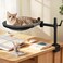Crazydeer Cat Desk Bed 360 Rotating Height Adjustable Desk Cat Nest Elevated Breathable Cats Bed for Desk with Removable Washable Cover for Indoor Kitten CatsMaximum Hold Up to 40lb