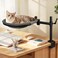 Crazydeer Cat Desk Bed 360 Rotating Height Adjustable Desk Cat Nest Elevated Breathable Cats Bed for Desk with Removable Washable Cover for Indoor Kitten CatsMaximum Hold Up to 40lb