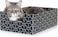 BrightSpot Solutions Purrfect Cat Box Modern Cat Box Lounger with PeekaBoo Cutout Premium Corrugated Cardboard Cat Bed for Sleeping and Relaxation Interactive Board Box for Indoor Kittens and Small Pe