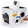 ARGOPET Cardboard Cat House with 2 Story Scratch Pads Cat Play House for Indoor Cats Corrugated Scratcher Box Hideout for Small Animals