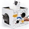 ARGOPET Cardboard Cat House with 2 Story Scratch Pads Cat Play House for Indoor Cats Corrugated Scratcher Box Hideout for Small Animals