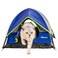 GDanes Blue Cat Tent Large Cave Bed for Indoor Cats and Small Dogs with Soft Pad 22 x 22 x 16