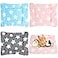 Jetec 3 Pcs Bunny Guinea Pig Beds Soft Bunny Mats Warm Guinea Pig Mat Small Animal Bed Pads Fleece Sleeping Pads for Indoor Rabbit Hamster Squirrel Hedgehog ChinchillaFleeceStarBlue