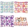 Jetec 3 Pcs Bunny Guinea Pig Beds Soft Bunny Mats Warm Guinea Pig Mat Small Animal Bed Pads Fleece Sleeping Pads for Indoor Rabbit Hamster Squirrel Hedgehog ChinchillaFleeceMoonColorful