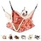 LEFTSTARER Rat Ferret Hammock Toy and Cage Accessories for Guinea Pig Hamster Rat Sugar Glider Ferret Parrot to Hide Sleep Play Strawberry