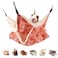 LEFTSTARER Rat Ferret Hammock Toy and Cage Accessories for Guinea Pig Hamster Rat Sugar Glider Ferret Parrot to Hide Sleep Play Strawberry