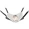Wontee 2 Pack Small Animal Hammock Soft Fleece Sleeping Bed for Mice Rat Chinchilla Guinea Pig Ferret Kitten Cat Rabbit M 1376x1376inch Black White Dot