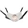 Wontee 2 Pack Small Animal Hammock Soft Fleece Sleeping Bed for Mice Rat Chinchilla Guinea Pig Ferret Kitten Cat Rabbit M 1376x1376inch Black White Dot