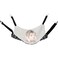 Wontee 2 Pack Small Animal Hammock Soft Fleece Sleeping Bed for Mice Rat Chinchilla Guinea Pig Ferret Kitten Cat Rabbit M 1376x1376inch Black White Dot
