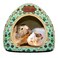 BWOGUE Guinea Pig Bed Warm Cave Beds Hamster House Large HideOut for Rabbit Guinea Pigs Bearded Dragon Rats Winter Warm Cage NestGreen