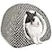 Tierecare Rabbit Hideout Large Bunny Bed Washable Rabbit House and Hideout Fleece Guinea Pig Hiding Hut for Indoor Bunnies Small Animal Hideaway