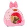 YUEPET Bunny Bed Warm Guinea Pig Cave Beds Cute Bowknot House Big Hideouts Cage Accessorie for Dwarf Rabbits Hamster Bunny Ferrets Rats Hedgehogs ChinchillaCarrot