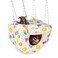 HardcorePet Sugar Glider Pouch Cage Accessories Small Pet Cage Hammock Guinea Pig Bed Hideout Rat Hanging Bed with Hideout for Hamster Squirrel Fruit White