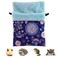 Litewood Sugar Gliders Sleeping Pouch Bag Small Pet Cotton Hanging Warm Comfortable Nest Bed for Small Animals Squirrels Marmosets Rats Hamster MediumBlue Deer