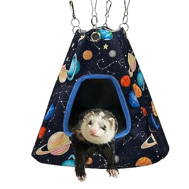 FULUE Guinea Pig Hideout Ferret Hammock Tough Chow Mat Material Easy to Clean Suitable for Small Pets