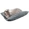 MEWTOGO 157 x 14 Bunny Bed for Rabbit Cage Thickened Soft Prevent Sore Hocks Plush Mat with Cotton Lounger Pillows Small Animal Flop Mat for Hutch Sleeping Indoor Gray