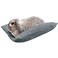 MEWTOGO 157 x 14 Bunny Bed for Rabbit Cage Thickened Soft Prevent Sore Hocks Plush Mat with Cotton Lounger Pillows Small Animal Flop Mat for Hutch Sleeping Indoor Gray