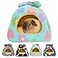 GINIDEAR Guinea Pig Bed Guinea Pig Warm Hideout House Accessories Cozy Bed for Small Animals Hamsters Chinchillas Dwarf Bunnies Hedgehogs M Green Flower