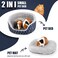 ONEJU Guinea Pig Bed Oval Cuddler Removable Pad Polyester Ideal for Small Pets Cuddle Cup Shape Dark Blue Leaf Pattern